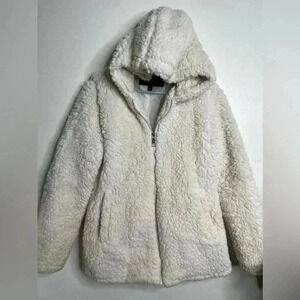 Madden NYC Teddy Sherpa Full Zip Jacket Size Small